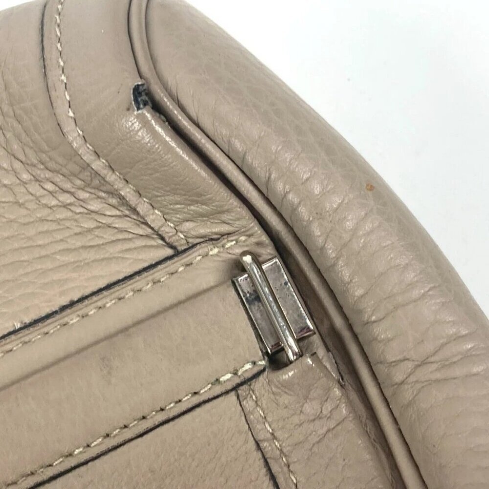HERMES Equi Pouch Flap Clutch bag Leather Gurege Based - Picture 5 of 16